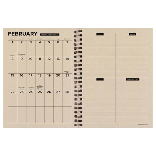TF Publishing 2025-2026 Andy's Sunflower Medium Weekly/Monthly Planner